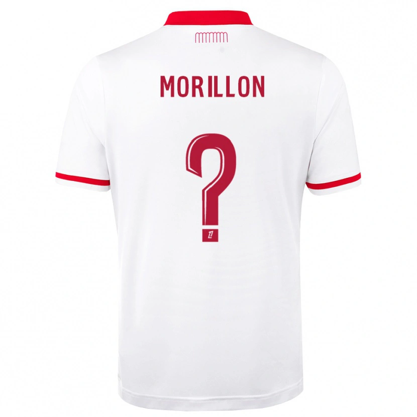 Danxen Criança Camisola Noah Morillon #0 Vermelho Branco Principal 2026/27 Camisa Brasil