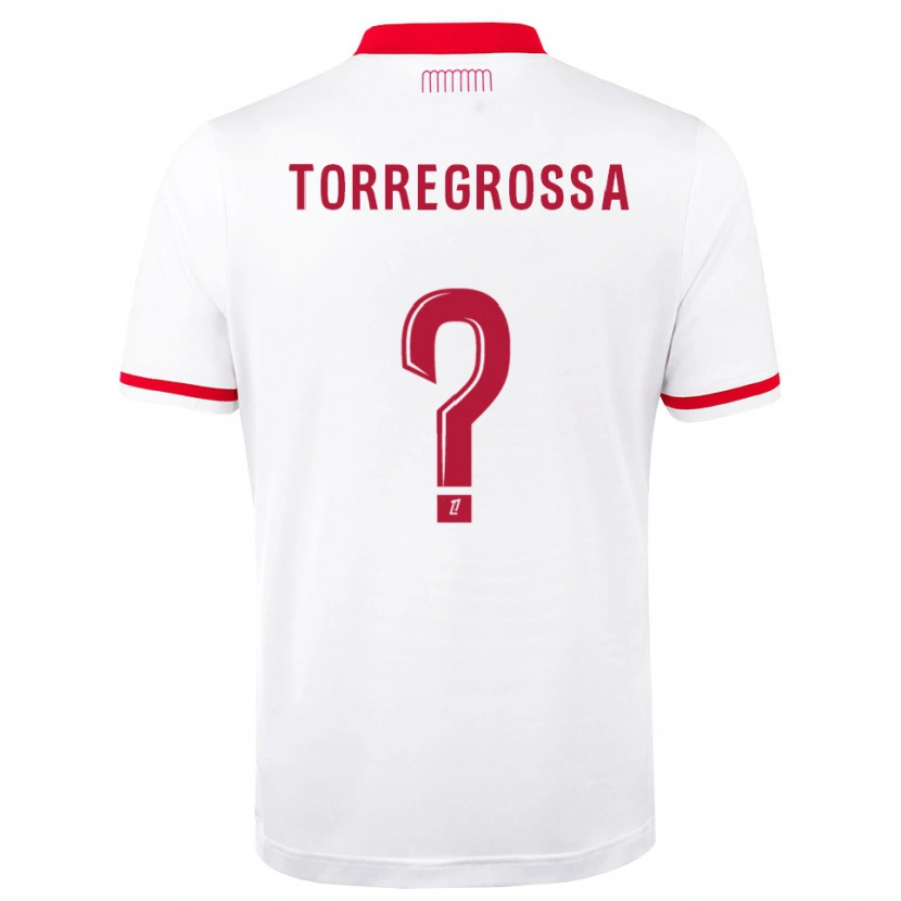 Danxen Criança Camisola Hugo Torregrossa #0 Vermelho Branco Principal 2026/27 Camisa Brasil