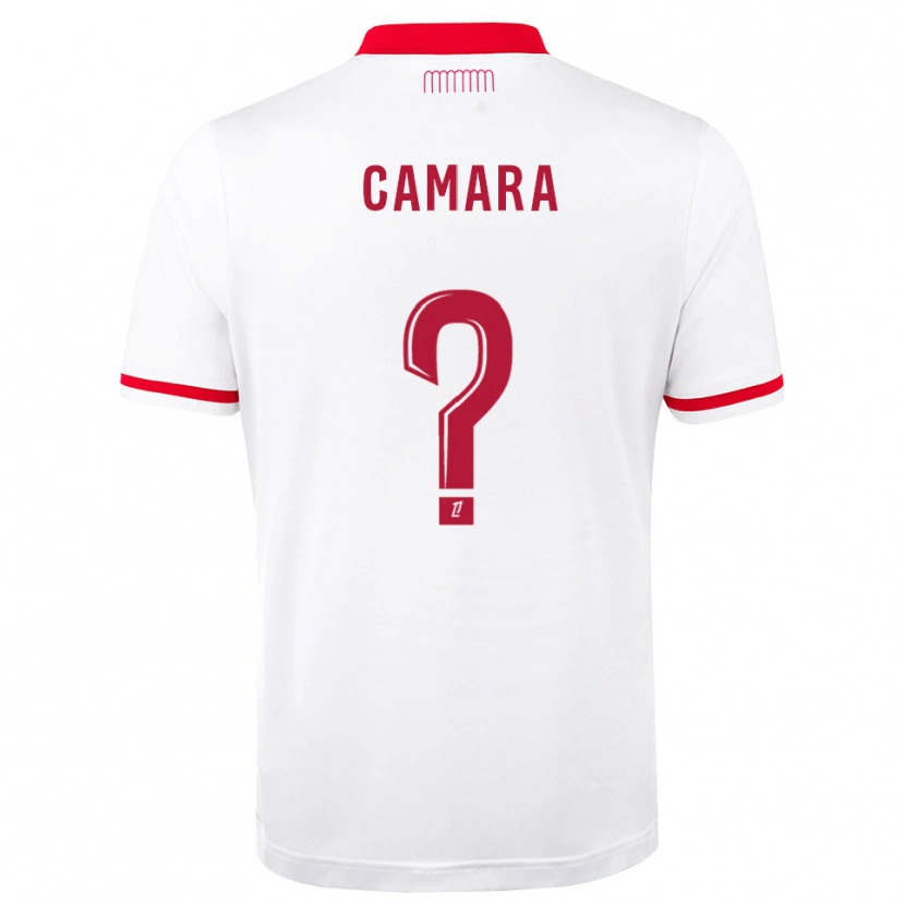 Danxen Criança Camisola Ladji Camara #0 Vermelho Branco Principal 2026/27 Camisa Brasil