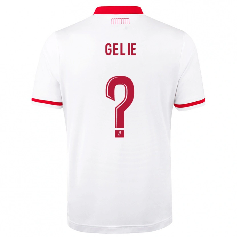 Danxen Criança Camisola Melvyn Gelie #0 Vermelho Branco Principal 2026/27 Camisa Brasil