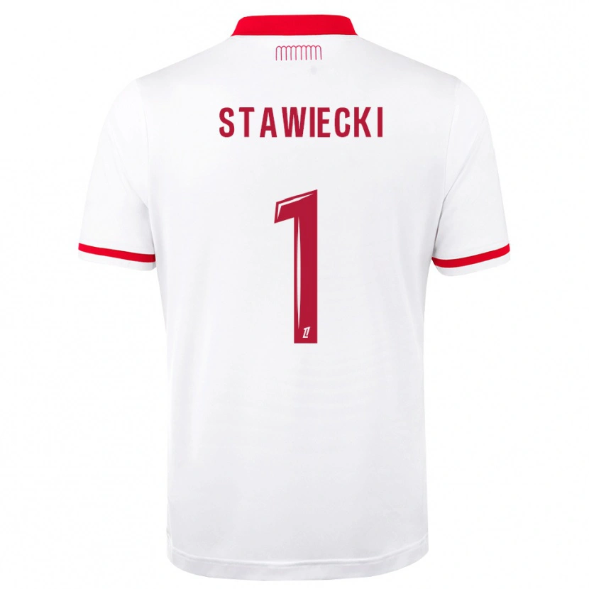 Danxen Criança Camisola Jules Stawiecki #1 Vermelho Branco Principal 2026/27 Camisa Brasil