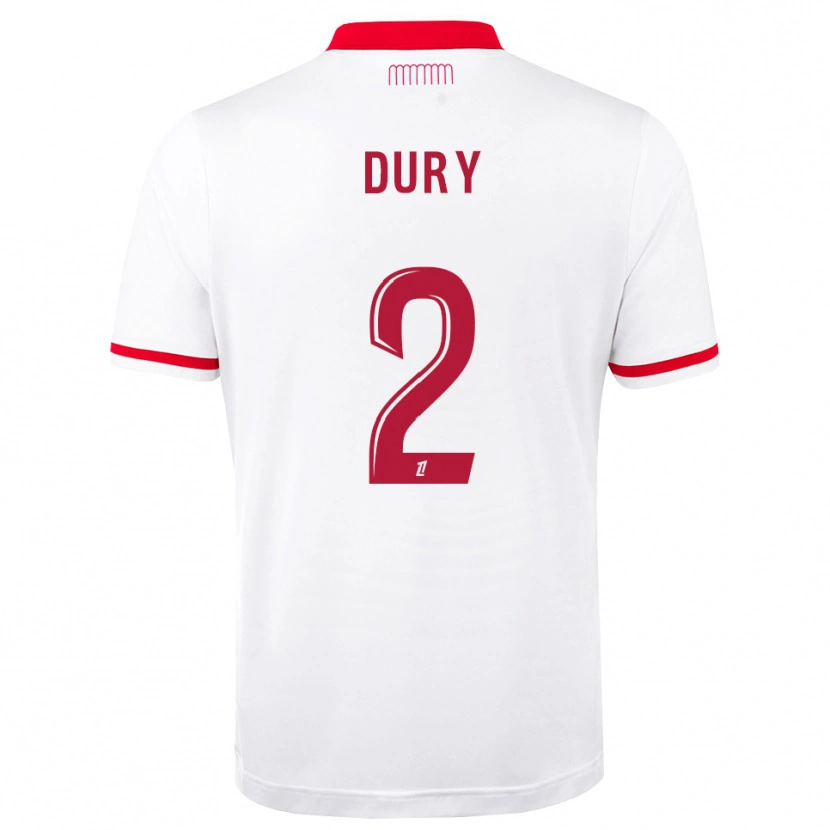Danxen Criança Camisola Eloan Dury #2 Vermelho Branco Principal 2026/27 Camisa Brasil