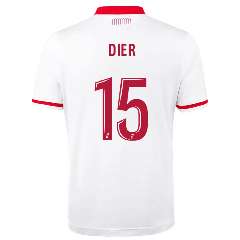 Danxen Criança Camisola Eric Dier #15 Vermelho Branco Principal 2026/27 Camisa Brasil