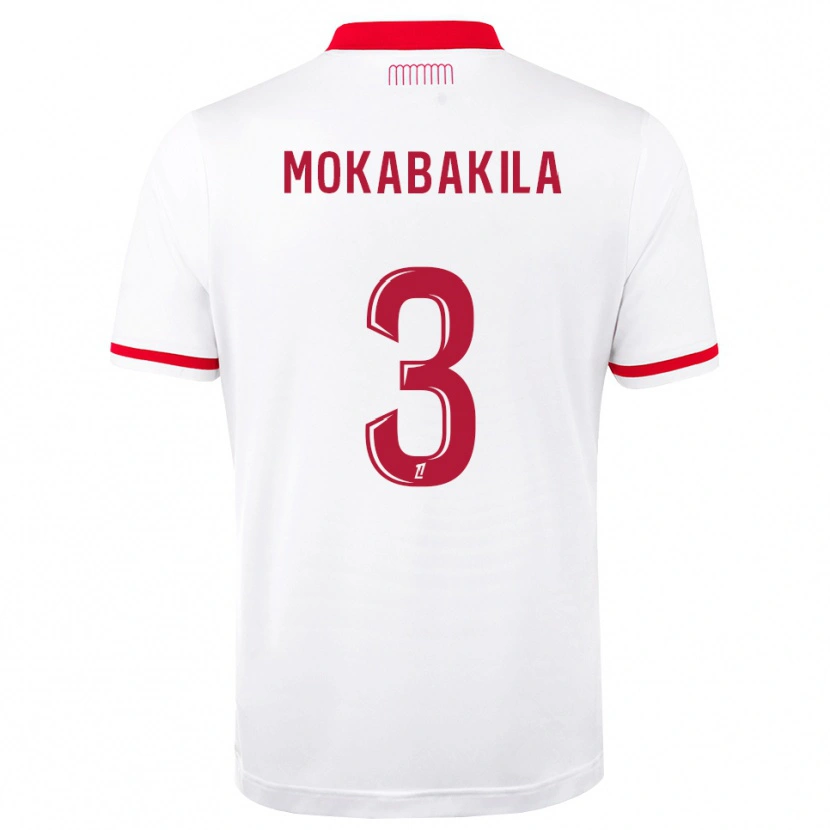 Danxen Criança Camisola Nick Mokabakila #3 Vermelho Branco Principal 2026/27 Camisa Brasil