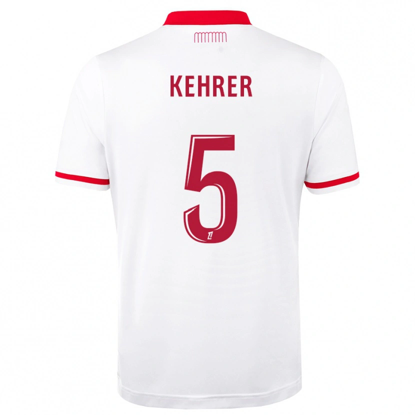 Danxen Criança Camisola Thilo Kehrer #5 Vermelho Branco Principal 2026/27 Camisa Brasil