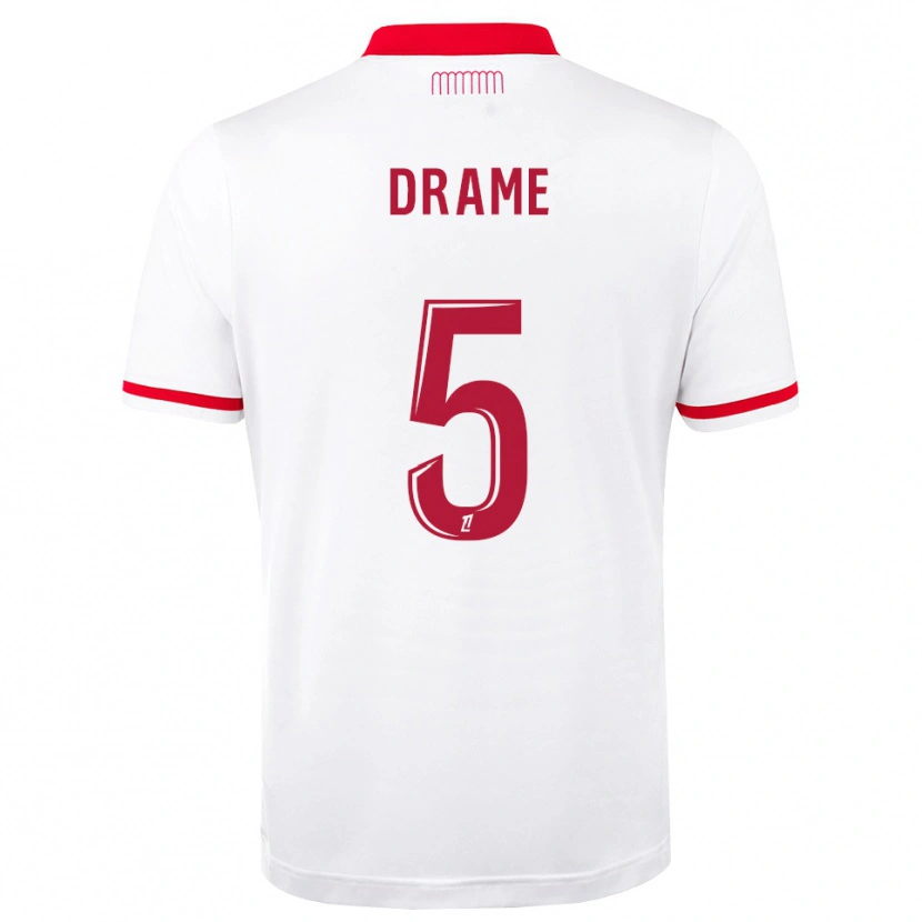 Danxen Criança Camisola Massiremba Dramé #5 Vermelho Branco Principal 2026/27 Camisa Brasil