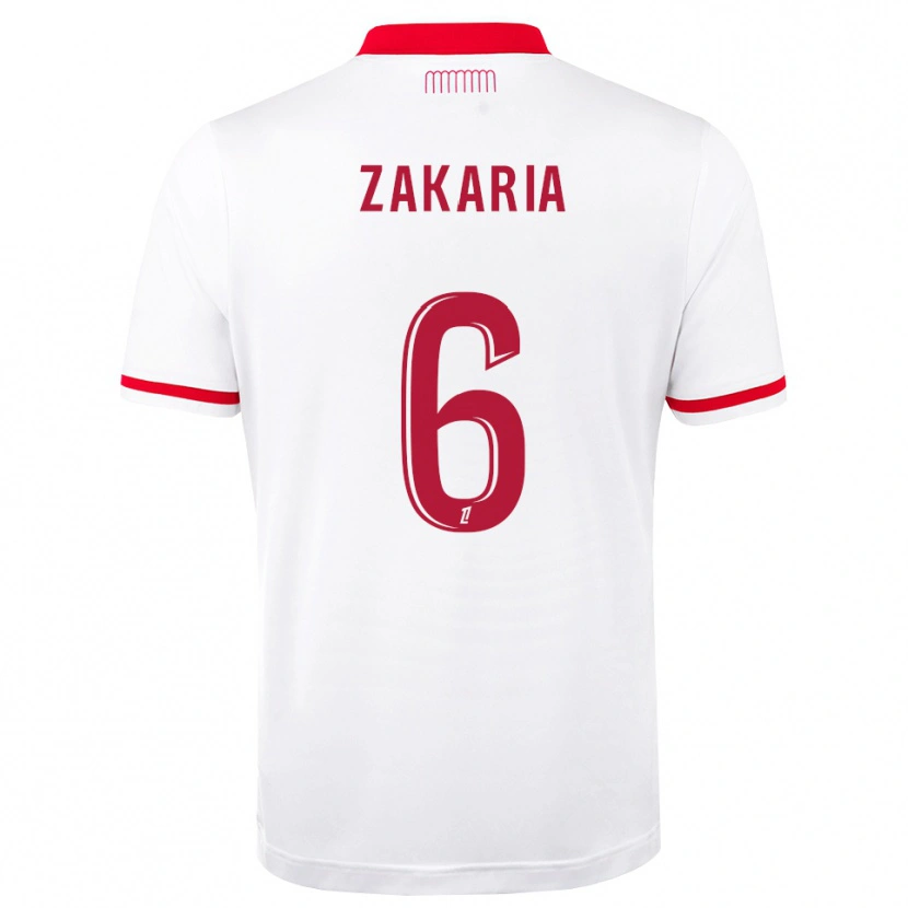 Danxen Criança Camisola Denis Zakaria #6 Vermelho Branco Principal 2026/27 Camisa Brasil
