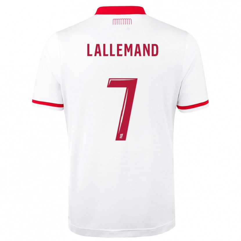Danxen Criança Camisola Nassim Lallemand #7 Vermelho Branco Principal 2026/27 Camisa Brasil