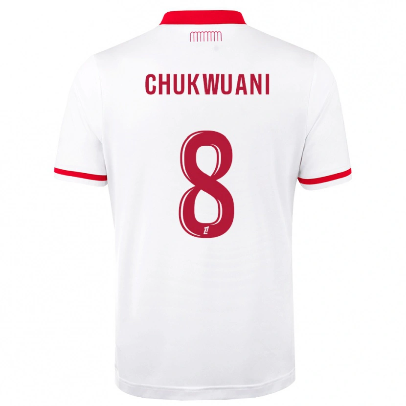 Danxen Criança Camisola Ekene Chukwuani #8 Vermelho Branco Principal 2026/27 Camisa Brasil