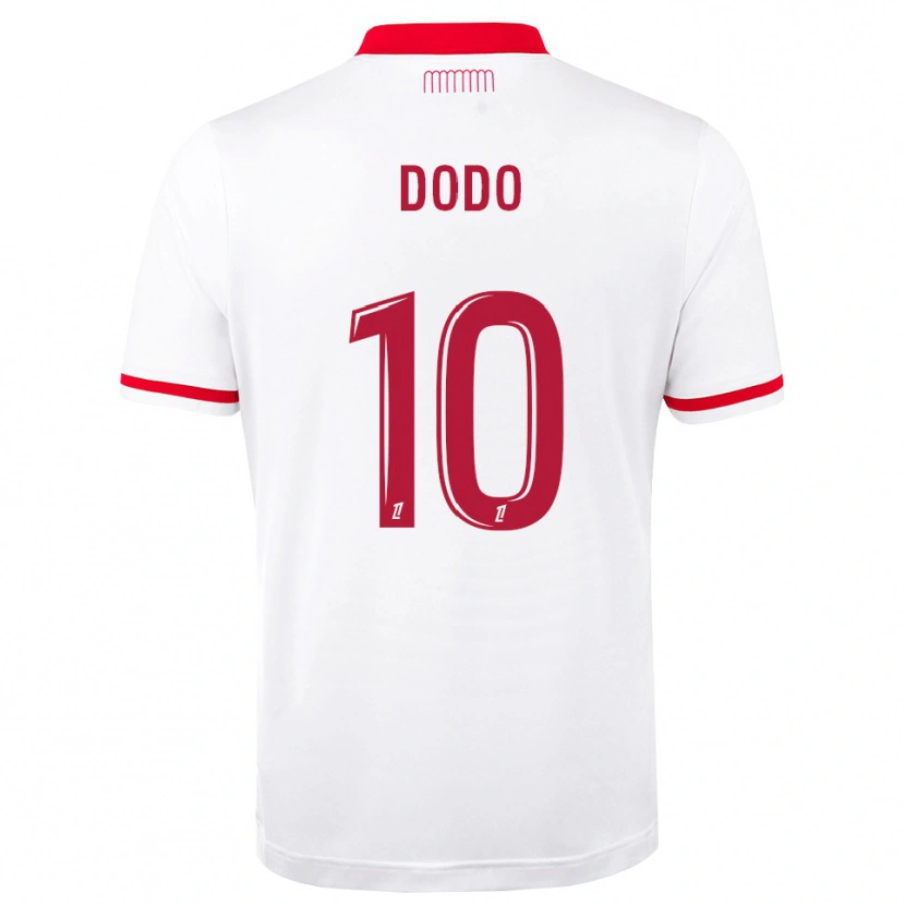 Danxen Criança Camisola Yannick Dodo #10 Vermelho Branco Principal 2026/27 Camisa Brasil