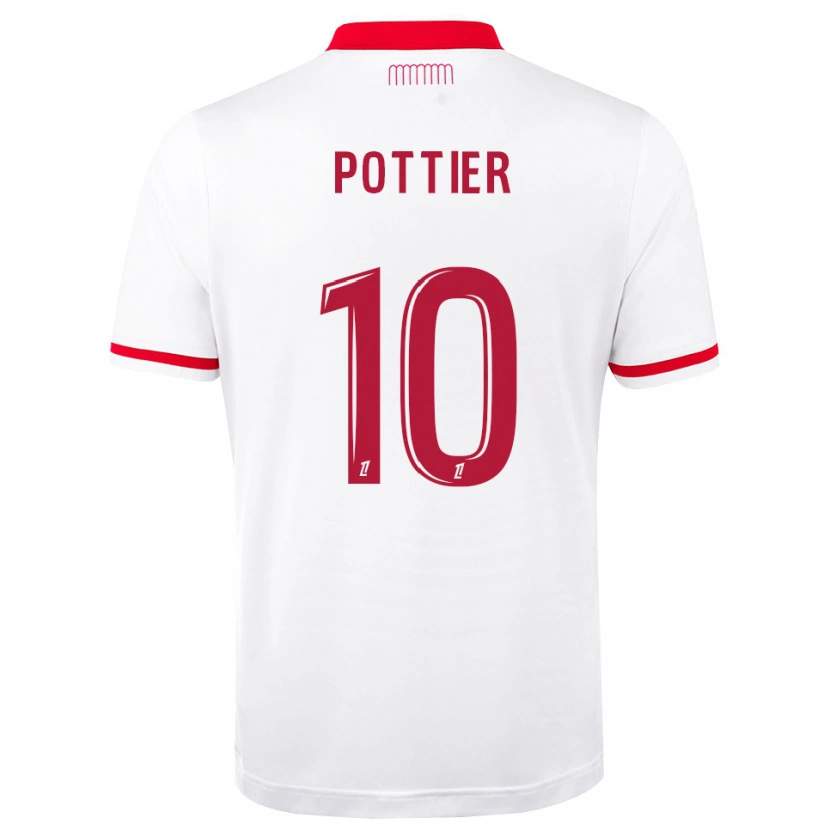 Danxen Criança Camisola Morgan Pottier #10 Vermelho Branco Principal 2026/27 Camisa Brasil