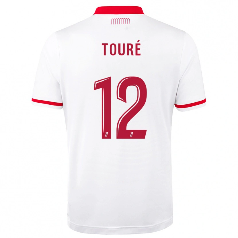 Danxen Criança Camisola Ilane Touré #12 Vermelho Branco Principal 2026/27 Camisa Brasil