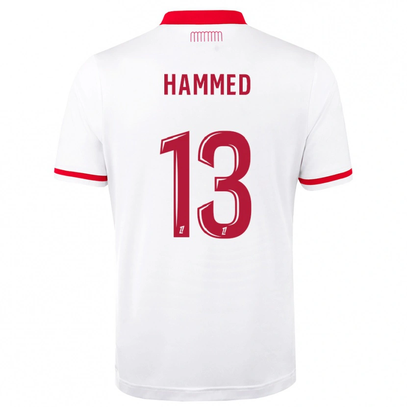 Danxen Criança Camisola Maher Hammed #13 Vermelho Branco Principal 2026/27 Camisa Brasil