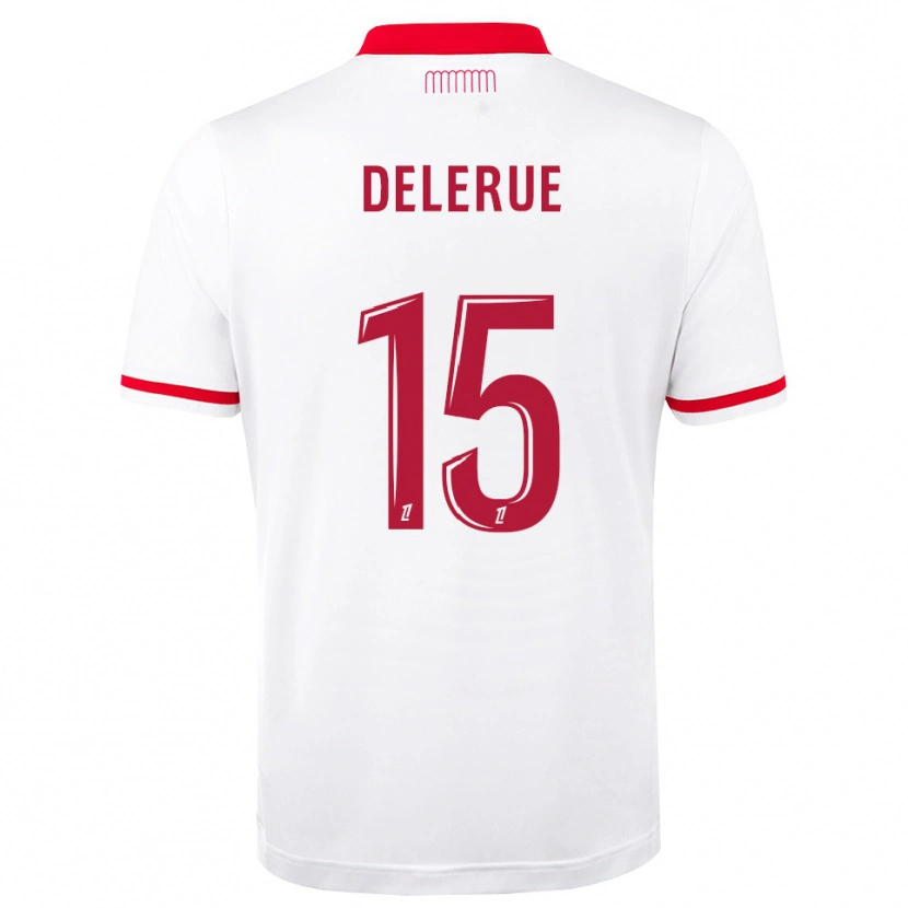 Danxen Criança Camisola Frank Delerue #15 Vermelho Branco Principal 2026/27 Camisa Brasil