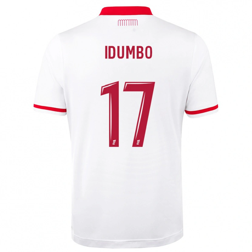Danxen Criança Camisola Stanis Idumbo #17 Vermelho Branco Principal 2026/27 Camisa Brasil