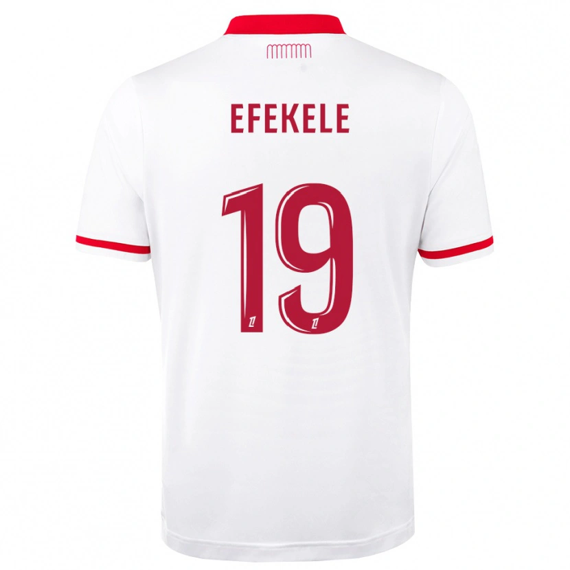 Danxen Criança Camisola Malamine Efekele #19 Vermelho Branco Principal 2026/27 Camisa Brasil
