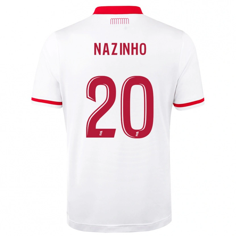 Danxen Criança Camisola Flávio Basilua Jacinto Dos Nazinho #20 Vermelho Branco Principal 2026/27 Camisa Brasil