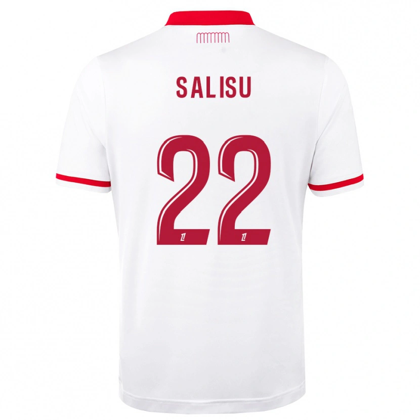 Danxen Criança Camisola Mohammed Salisu #22 Vermelho Branco Principal 2026/27 Camisa Brasil