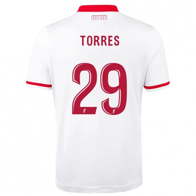 Danxen Criança Camisola Louis Torres #29 Vermelho Branco Principal 2026/27 Camisa Brasil