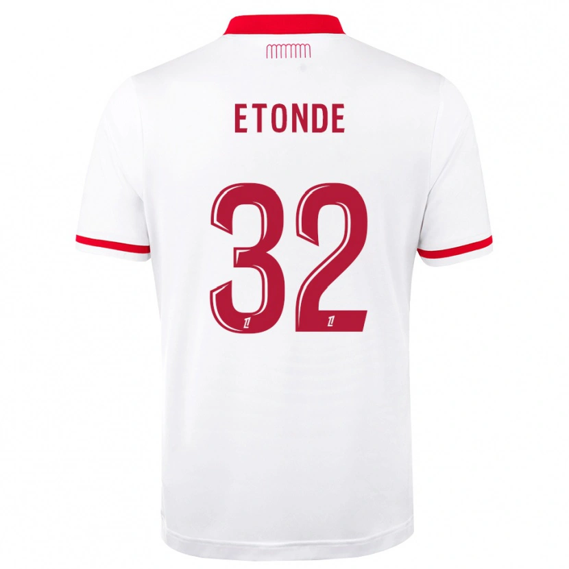 Danxen Criança Camisola Romaric Etonde #32 Vermelho Branco Principal 2026/27 Camisa Brasil