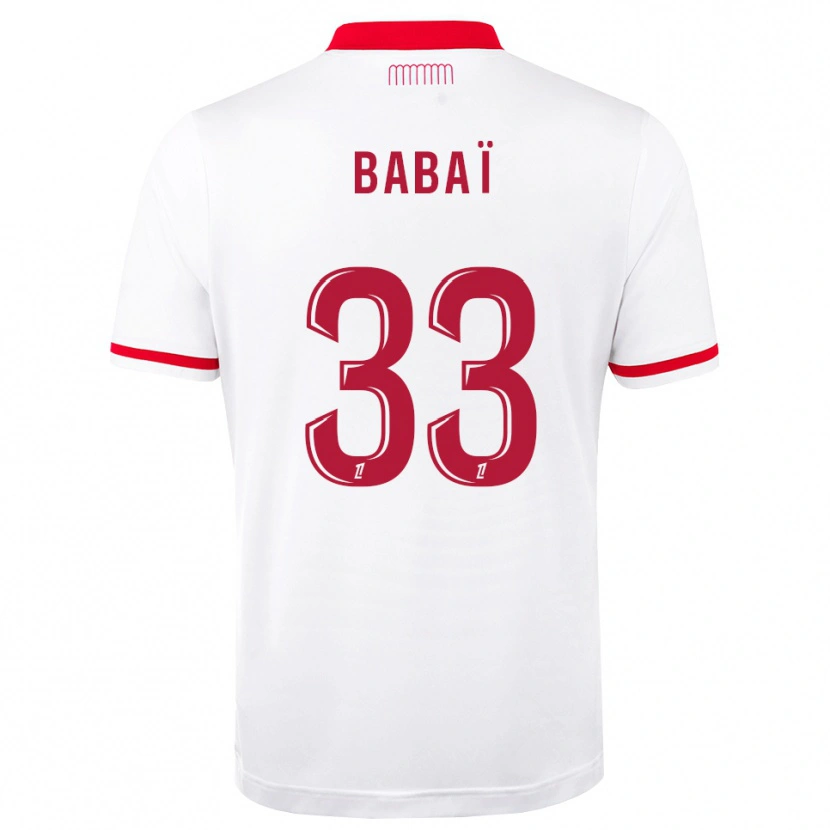 Danxen Criança Camisola Nazim Babaï #33 Vermelho Branco Principal 2026/27 Camisa Brasil