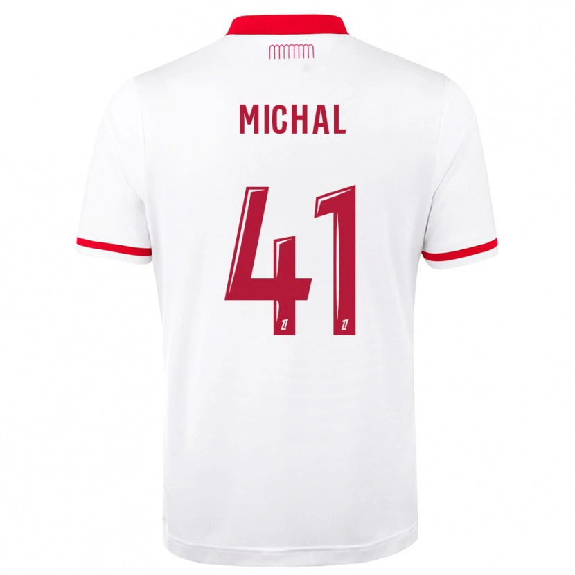 Danxen Criança Camisola Lucas Michal #41 Vermelho Branco Principal 2026/27 Camisa Brasil