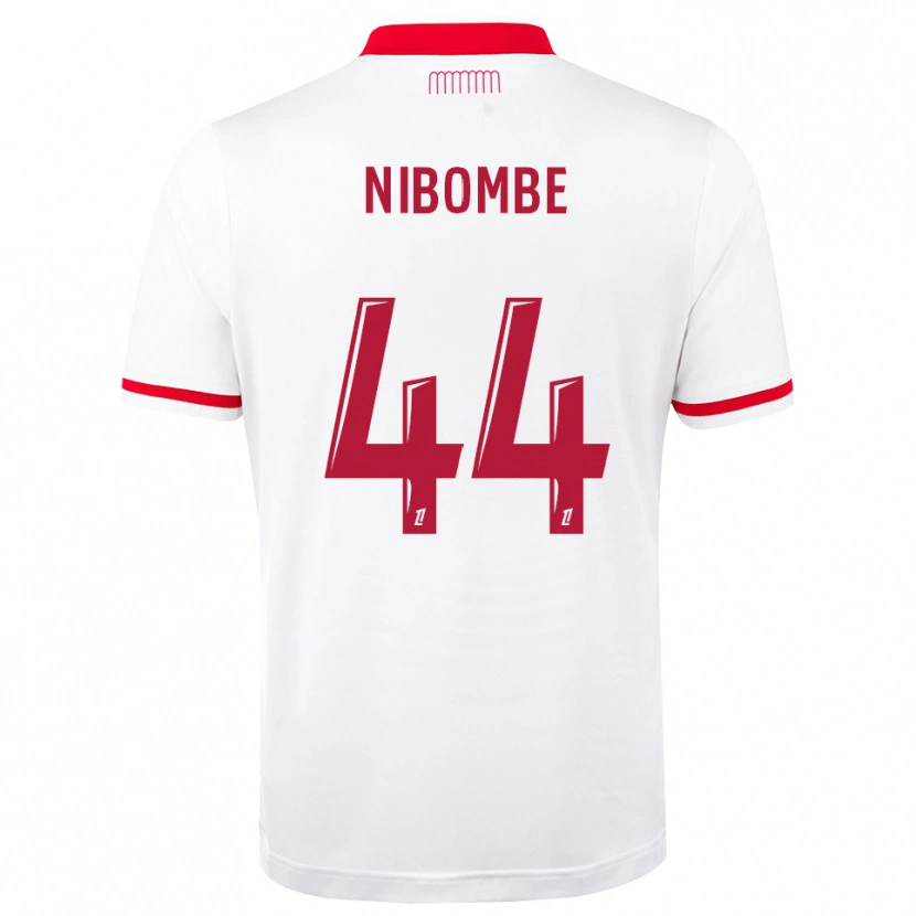 Danxen Criança Camisola Samuel Nibombe #44 Vermelho Branco Principal 2026/27 Camisa Brasil