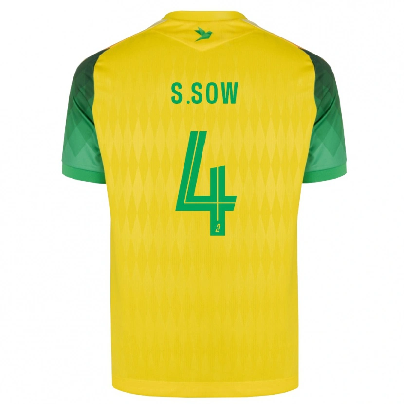 Danxen Criança Camisola Saïdou Sow #4 Amarelo Verde Vermelho Principal 2026/27 Camisa Brasil