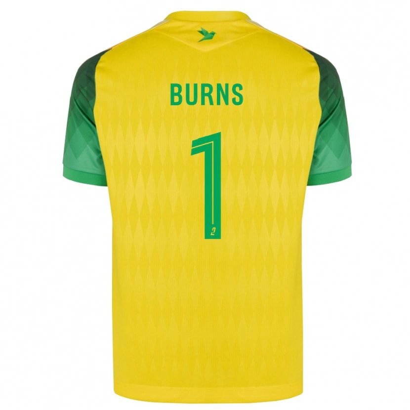 Danxen Criança Camisola Emily Burns #1 Amarelo Verde Vermelho Principal 2026/27 Camisa Brasil