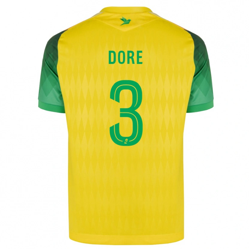 Danxen Criança Camisola Louis Dore #3 Amarelo Verde Vermelho Principal 2026/27 Camisa Brasil