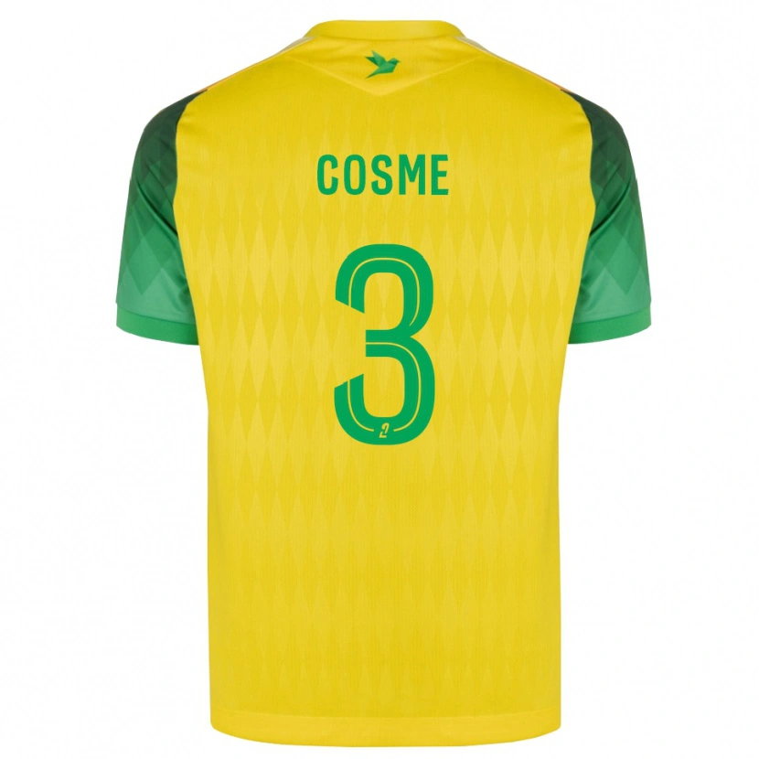 Danxen Criança Camisola Caitlin Cosme #3 Amarelo Verde Vermelho Principal 2026/27 Camisa Brasil