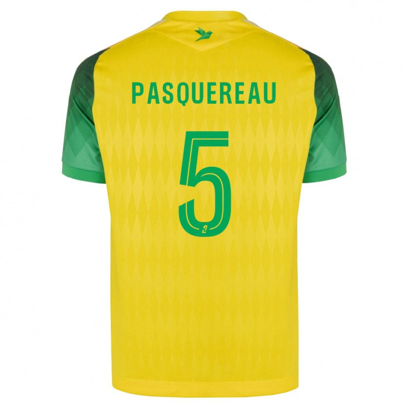 Danxen Criança Camisola Julie Pasquereau #5 Amarelo Verde Vermelho Principal 2026/27 Camisa Brasil