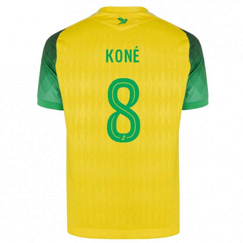 Danxen Criança Camisola Kassoum Koné #8 Amarelo Verde Vermelho Principal 2026/27 Camisa Brasil