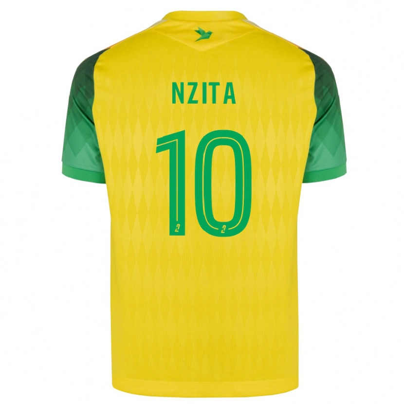 Danxen Criança Camisola Brayan Nzita #10 Amarelo Verde Vermelho Principal 2026/27 Camisa Brasil