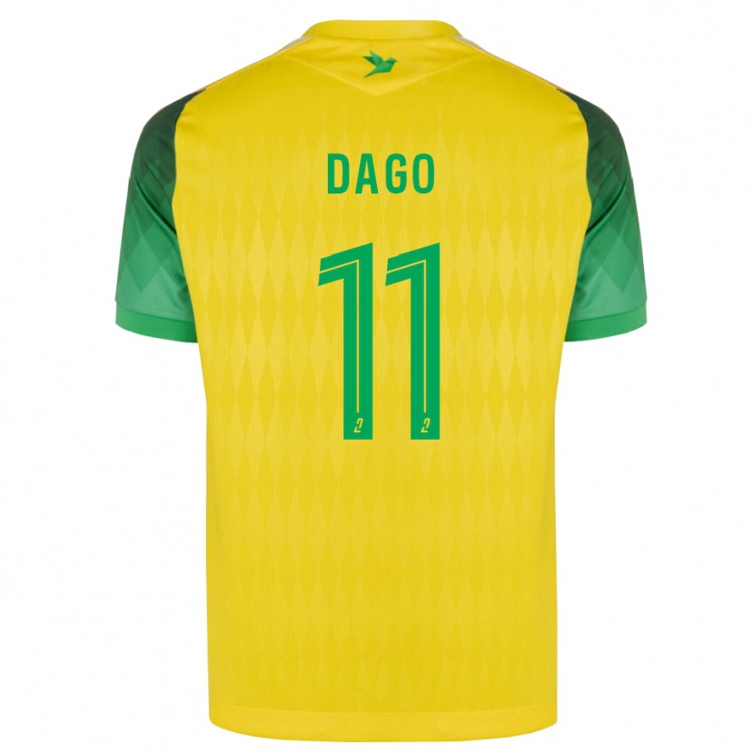 Danxen Criança Camisola Joshua Dago #11 Amarelo Verde Vermelho Principal 2026/27 Camisa Brasil