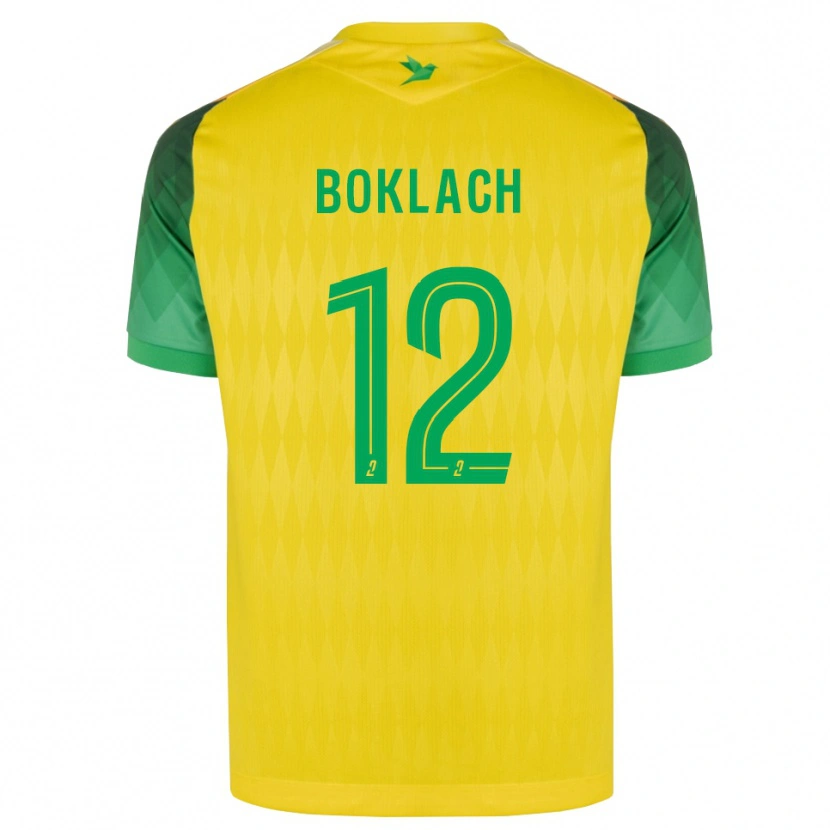 Danxen Criança Camisola Kateryna Boklach #12 Amarelo Verde Vermelho Principal 2026/27 Camisa Brasil