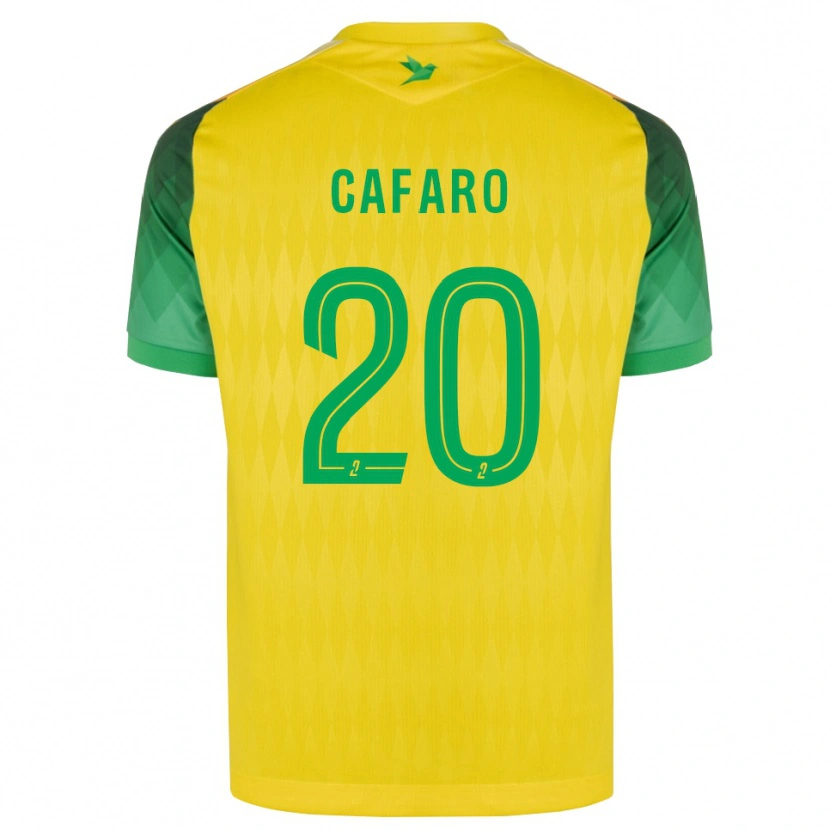 Danxen Criança Camisola Mathieu Cafaro #20 Amarelo Verde Vermelho Principal 2026/27 Camisa Brasil
