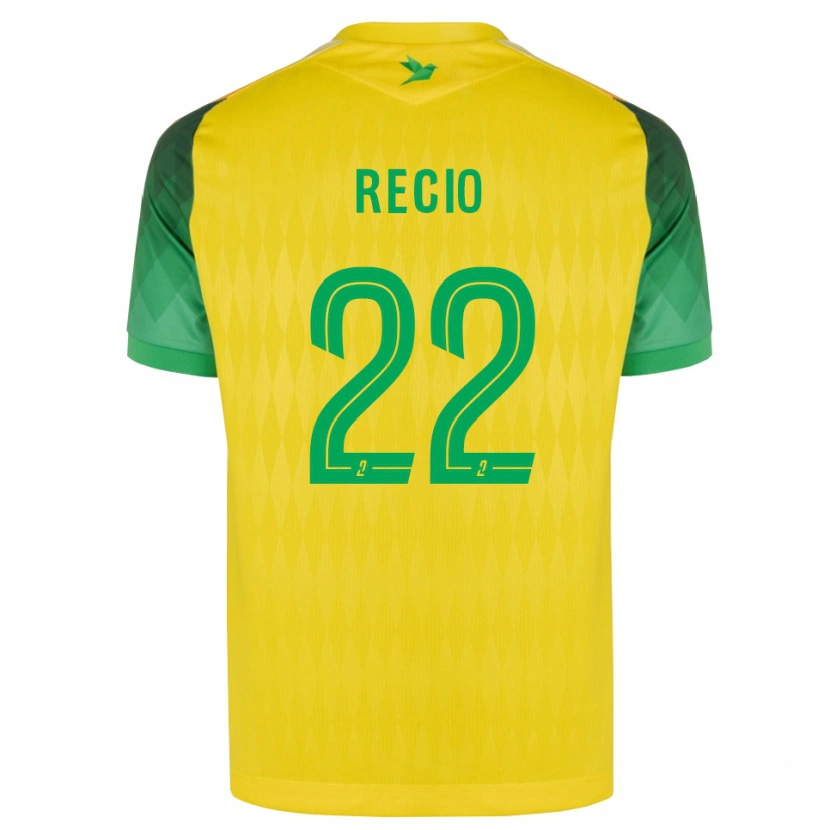 Danxen Criança Camisola Andrea Recio #22 Amarelo Verde Vermelho Principal 2026/27 Camisa Brasil