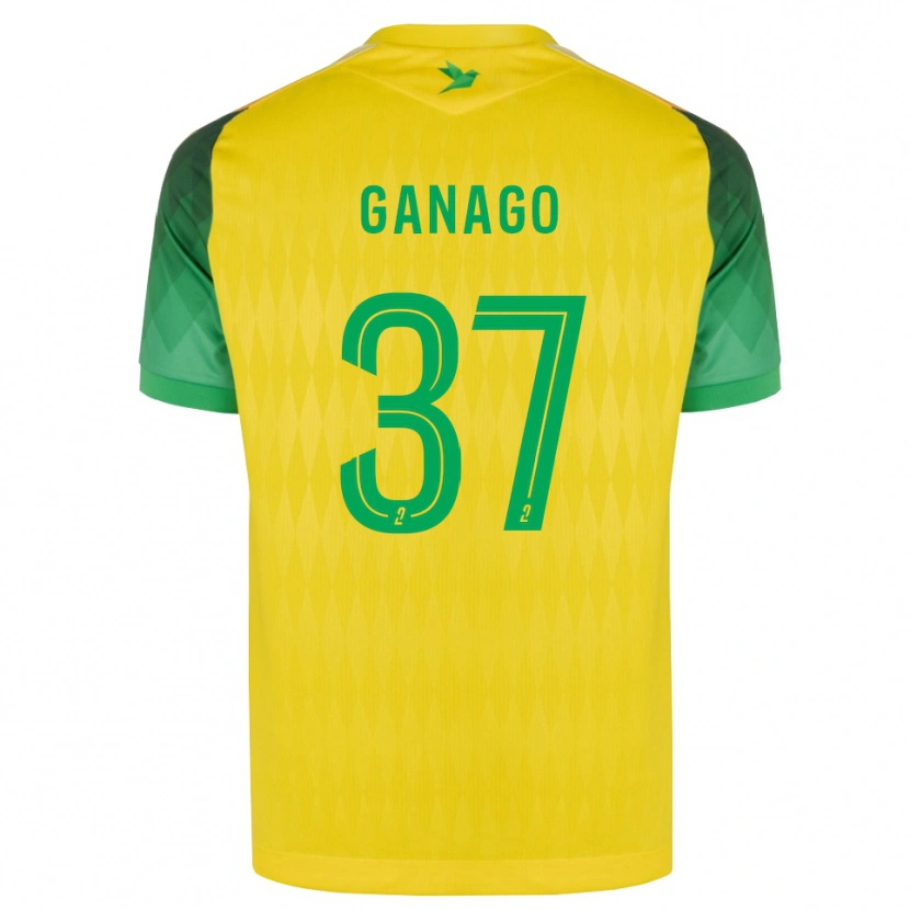 Danxen Criança Camisola Ignatius Ganago #37 Amarelo Verde Vermelho Principal 2026/27 Camisa Brasil