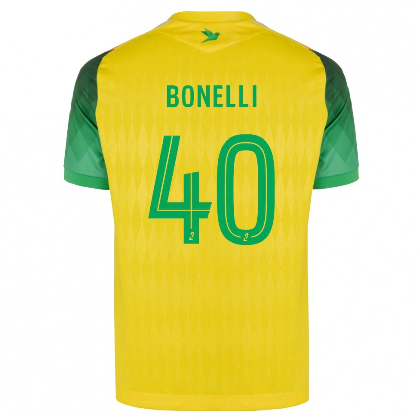 Danxen Criança Camisola Lucas Bonelli #40 Amarelo Verde Vermelho Principal 2026/27 Camisa Brasil