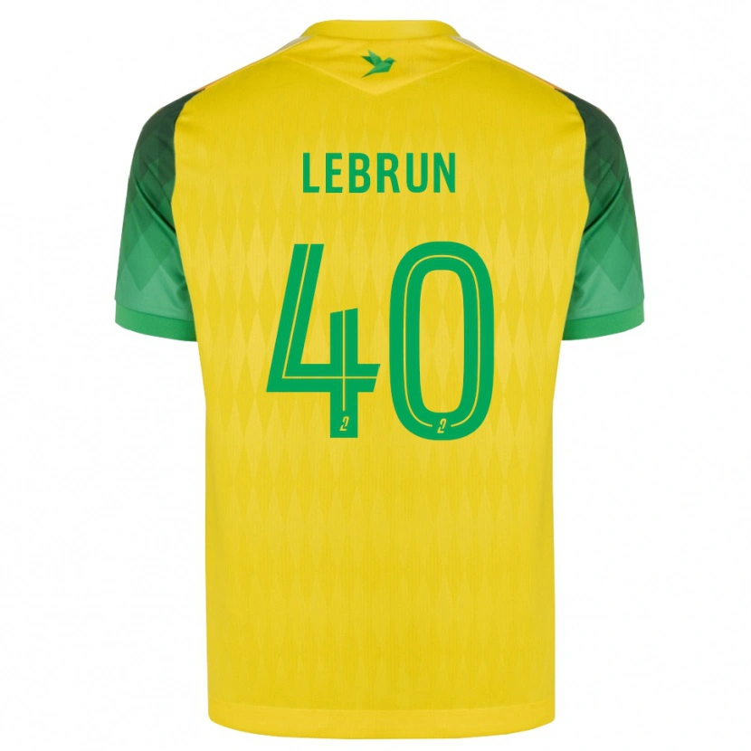 Danxen Criança Camisola Lisa Lebrun #40 Amarelo Verde Vermelho Principal 2026/27 Camisa Brasil
