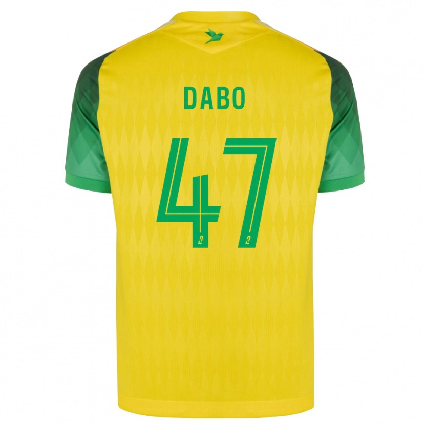 Danxen Criança Camisola Moustapha Dabo #47 Amarelo Verde Vermelho Principal 2026/27 Camisa Brasil