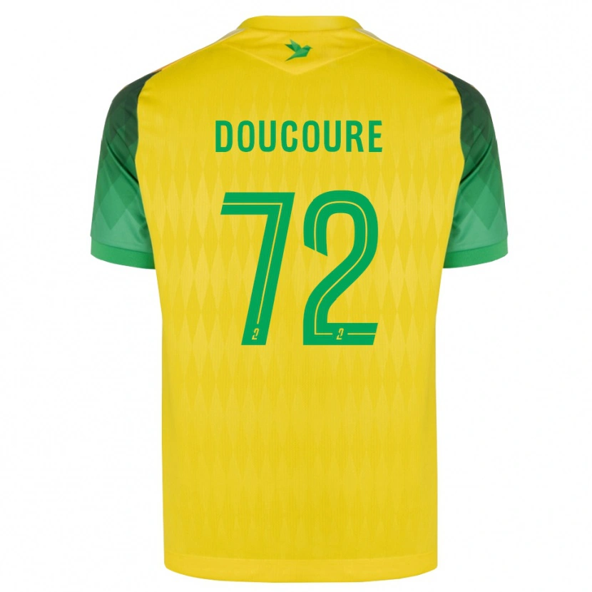 Danxen Criança Camisola Sékou Doucouré #72 Amarelo Verde Vermelho Principal 2026/27 Camisa Brasil