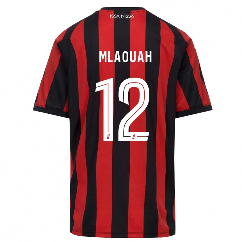 Danxen Criança Camisola Sofiane Mlaouah #12 Vermelho Preto Branco Principal 2026/27 Camisa Brasil