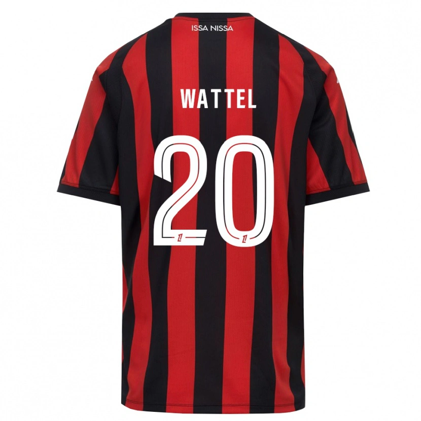 Danxen Criança Camisola Sami Wattel #20 Vermelho Preto Branco Principal 2026/27 Camisa Brasil