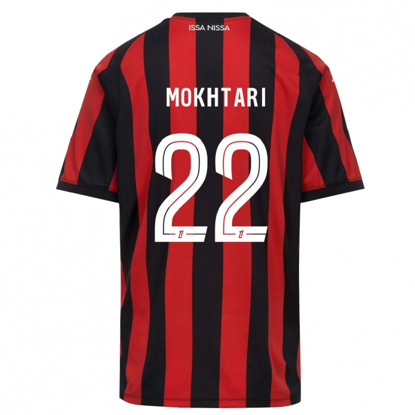 Danxen Criança Camisola Jade Mokhtari #22 Vermelho Preto Branco Principal 2026/27 Camisa Brasil