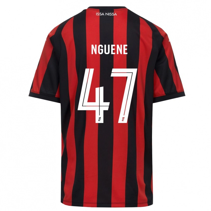 Danxen Criança Camisola Bernard Nguene #47 Vermelho Preto Branco Principal 2026/27 Camisa Brasil