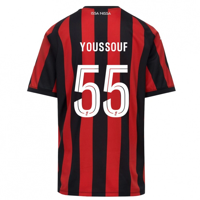 Danxen Criança Camisola Youssouf Ndayishimiye #55 Vermelho Preto Branco Principal 2026/27 Camisa Brasil
