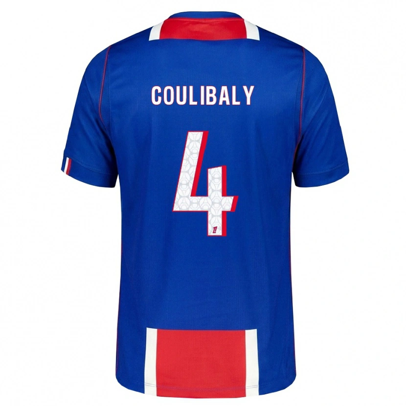 Danxen Criança Camisola Samba Coulibaly #4 Vermelho Branco Azul Principal 2026/27 Camisa Brasil