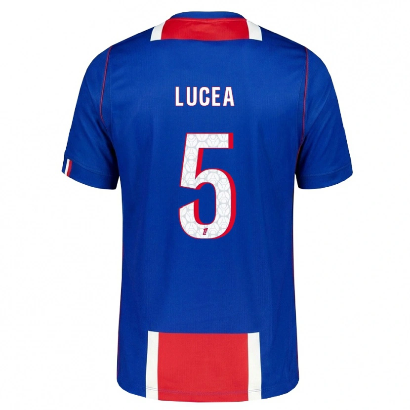Danxen Criança Camisola Dimitri Lucea #5 Vermelho Branco Azul Principal 2026/27 Camisa Brasil